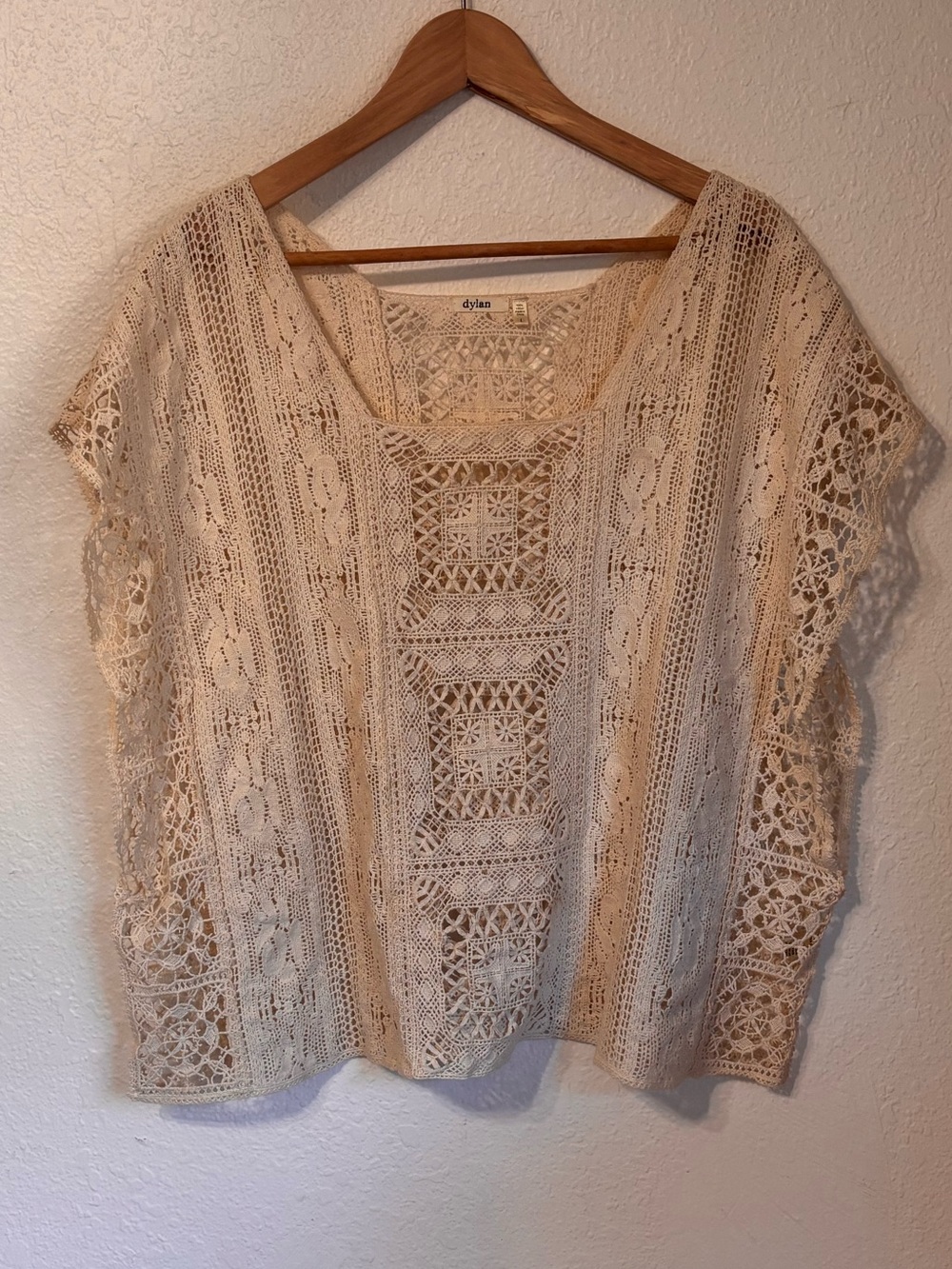 Dylan Crochet Lace Crop Top Large